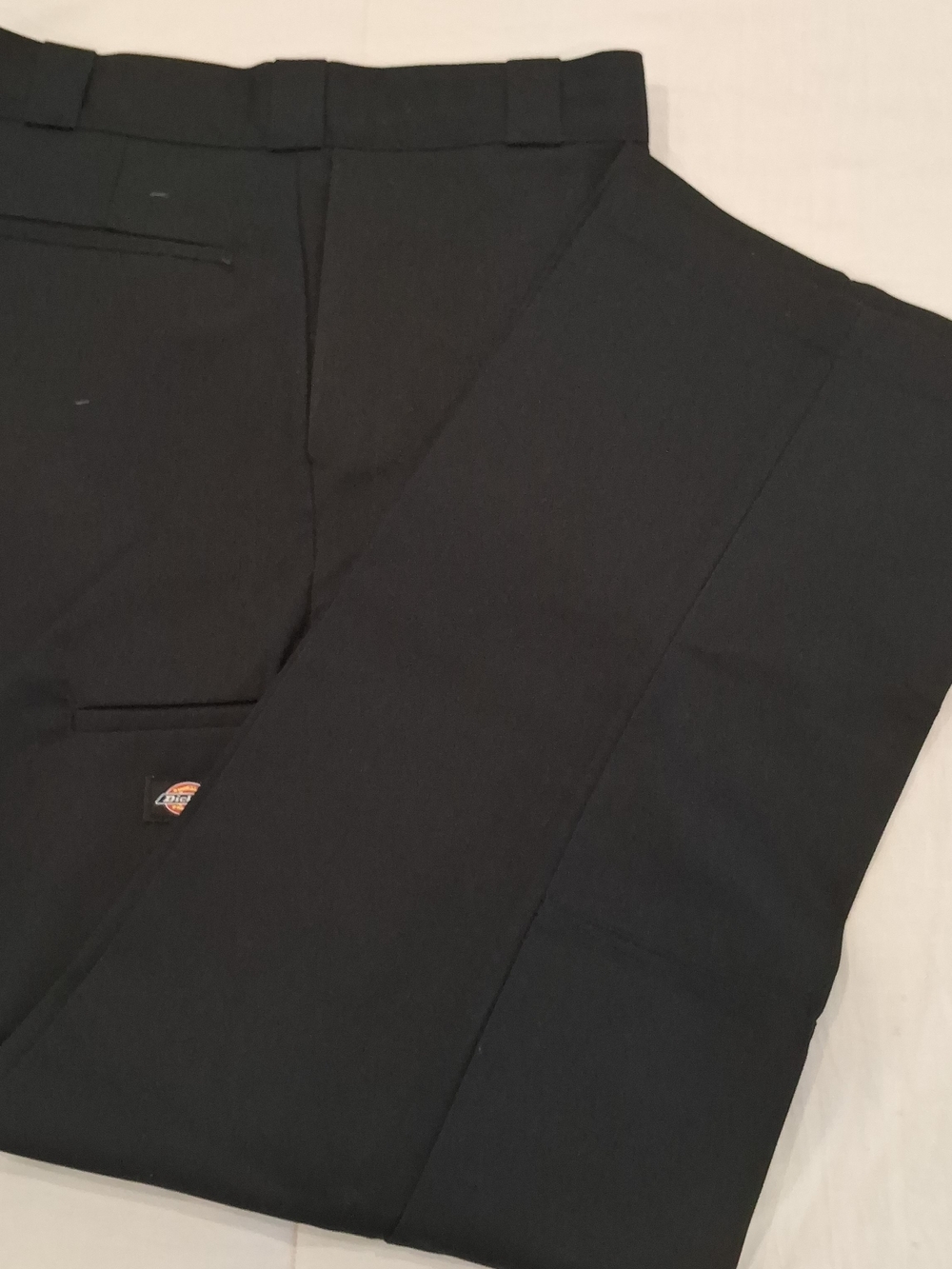 Dickies Black Cargo Work Pants with Patch Logo Loose Fit